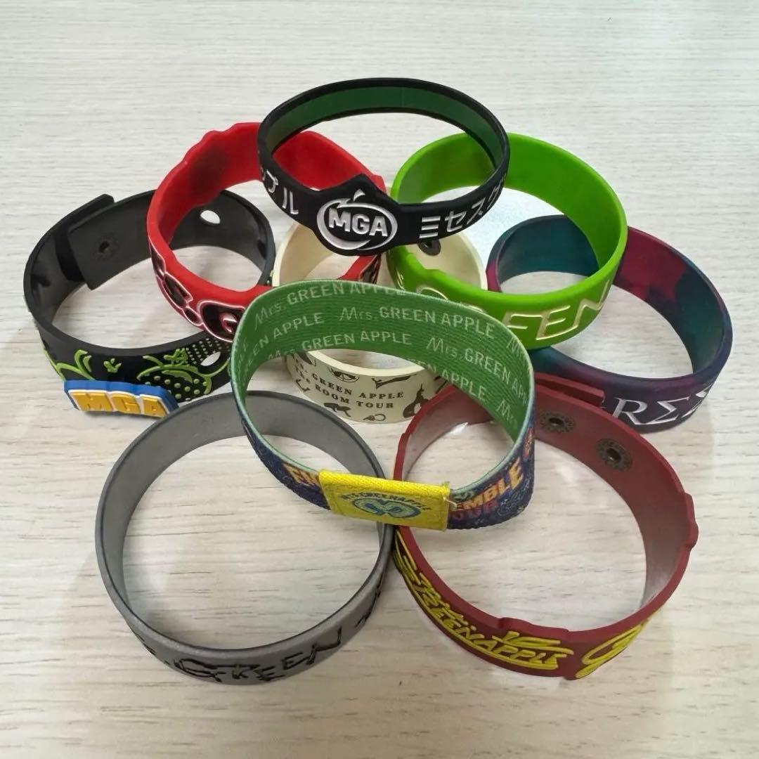 ア*い様 Mrs. GREEN APPLE ラバーバンド 9種