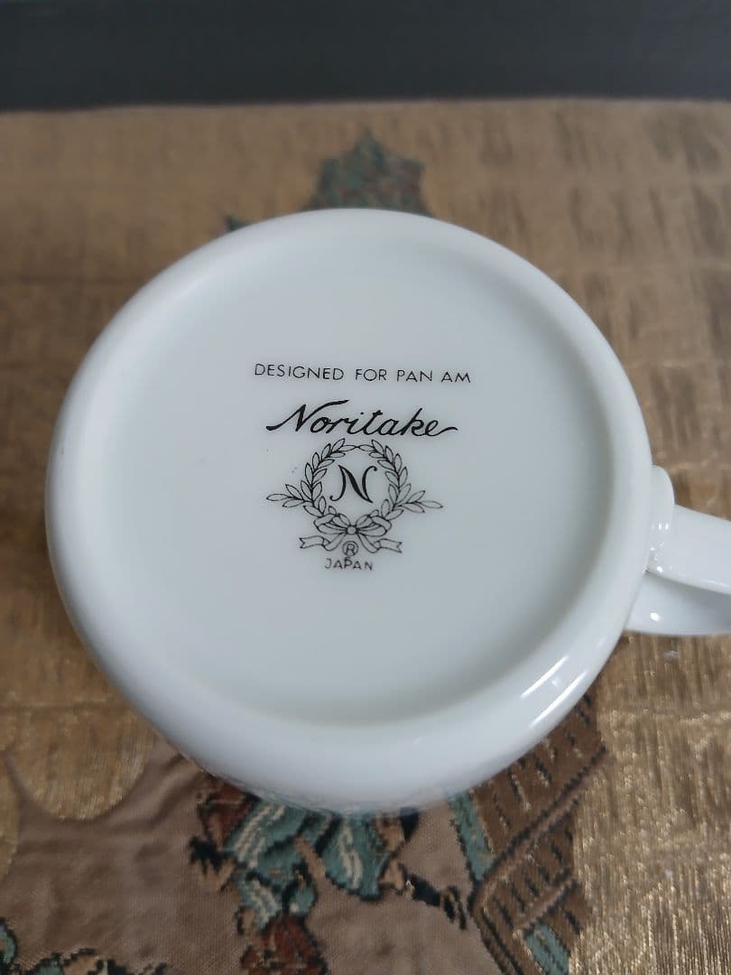 70年代　パンナム　ファーストクラス　機内　カップ　ソーサー　パンアメリカン航空