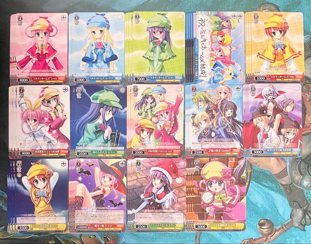 ヴァイスシュヴァルツ ミルキィホームズ 過去弾3種 RR以下 4コン おまけ付き