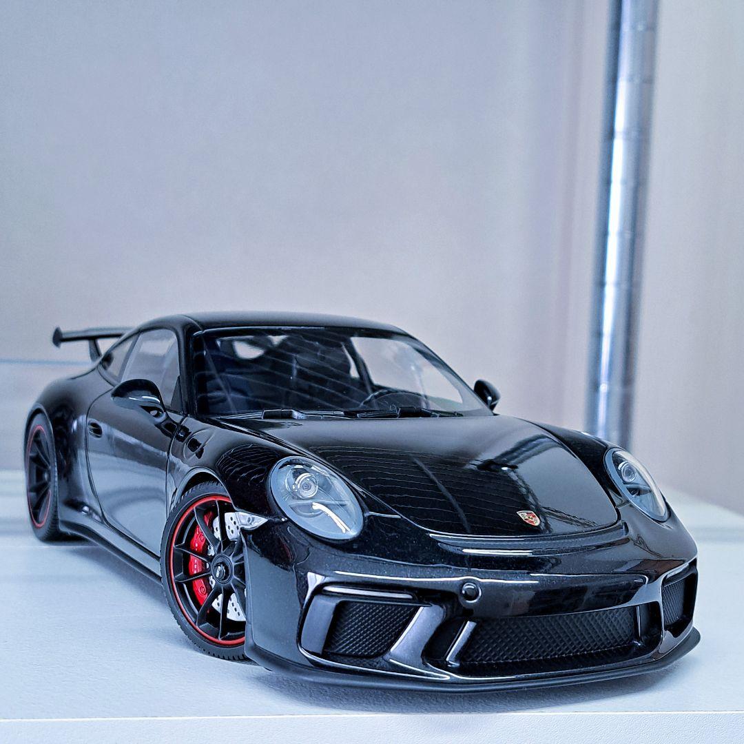 【開封美品】 ミニチャンプス 1/18 ポルシェ 911 GT3 (2017)