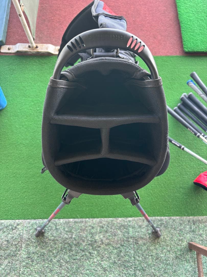 も*フ様 ツアーADコラボ　ブリーフィング CR-10 キャディ バッグ 黒　限