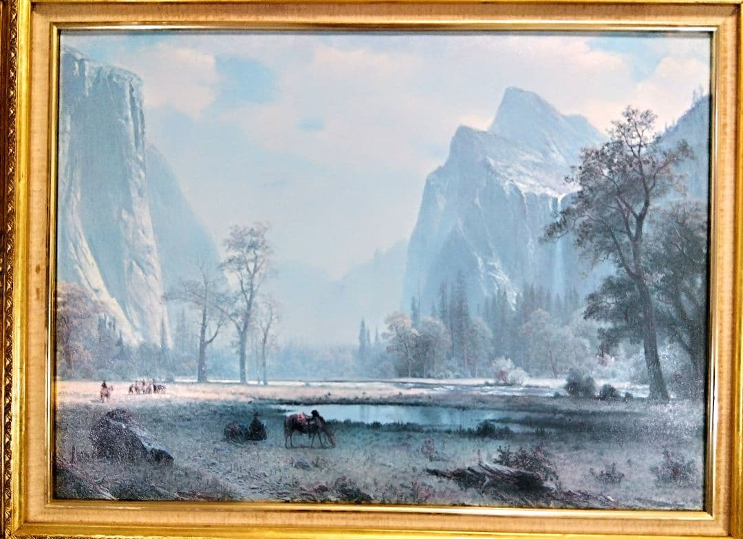 風景画　油彩画　 アンティーク額縁　ゴールドフレーム　【P20号】「匿名配送」