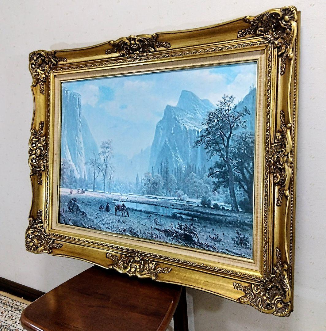 風景画　油彩画　 アンティーク額縁　ゴールドフレーム　【P20号】「匿名配送」