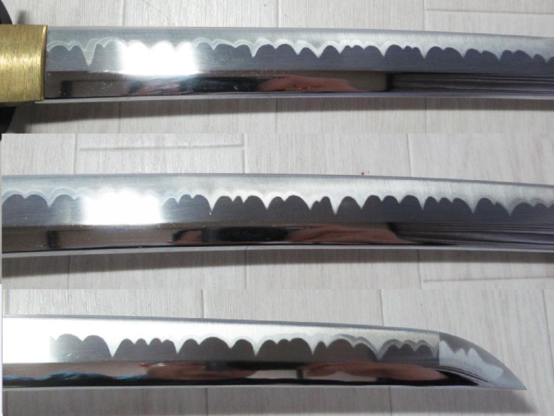 模造刀【孫六兼元 三本杉刃文写し】硬質合金　岐阜県関市 刀剣工房　剣道型居合刀