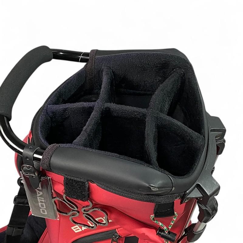 BALDO バルド スタンド付き キャディバッグ レッド ゴルフ 刺繍