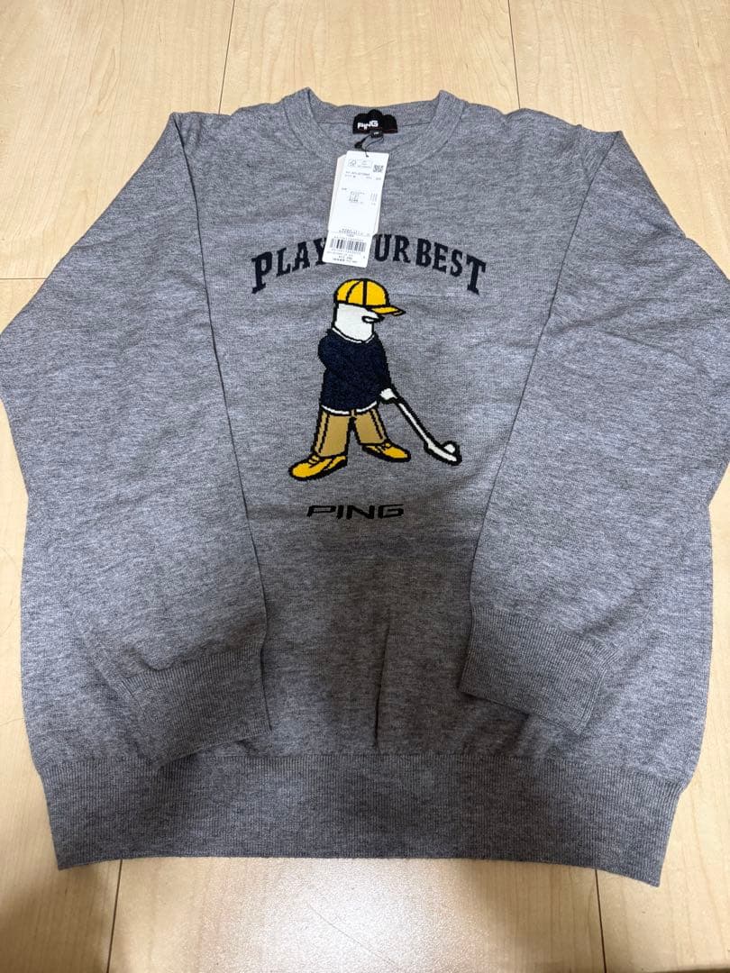 PING グレー セーター Mサイズ