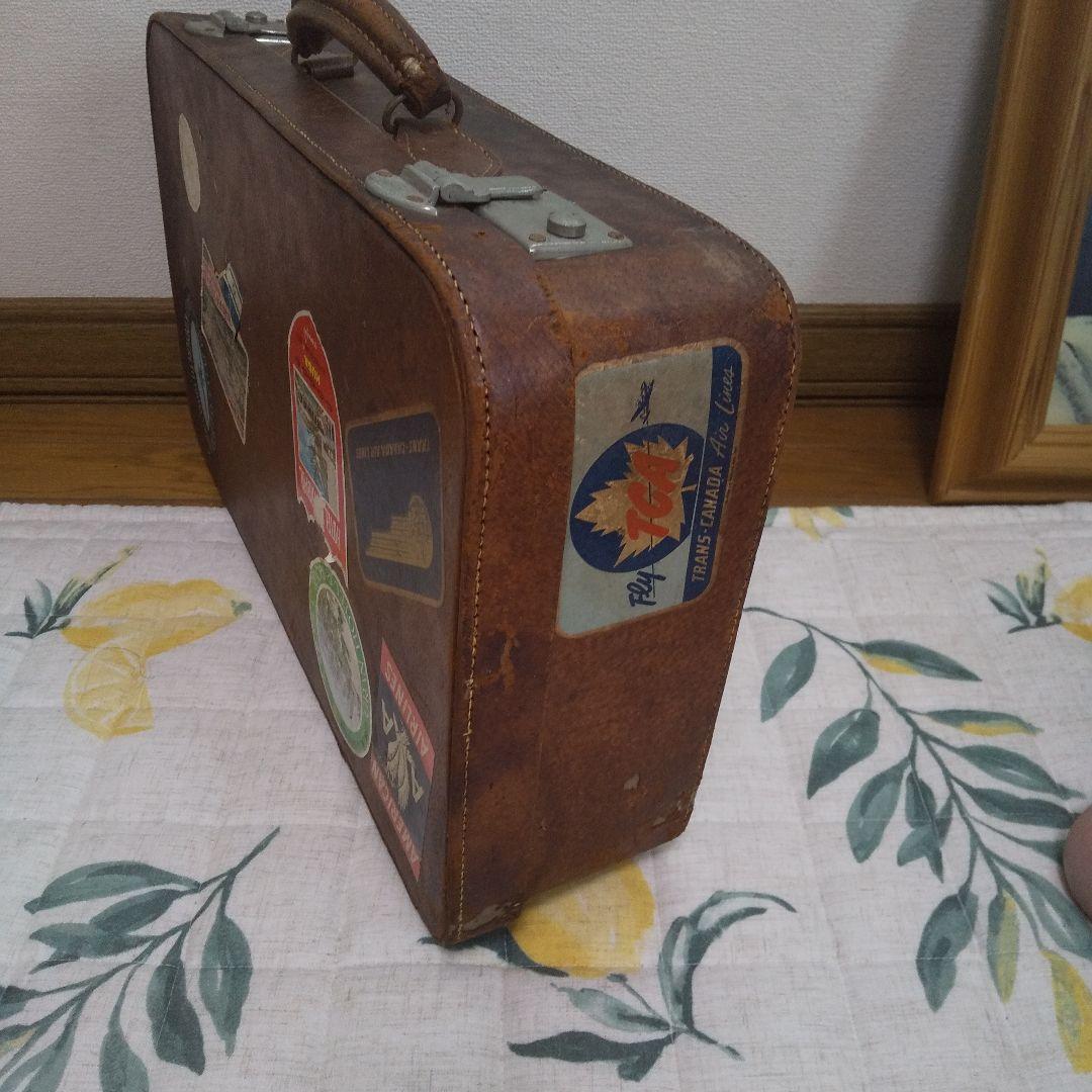 レトロ レザー スーツケース