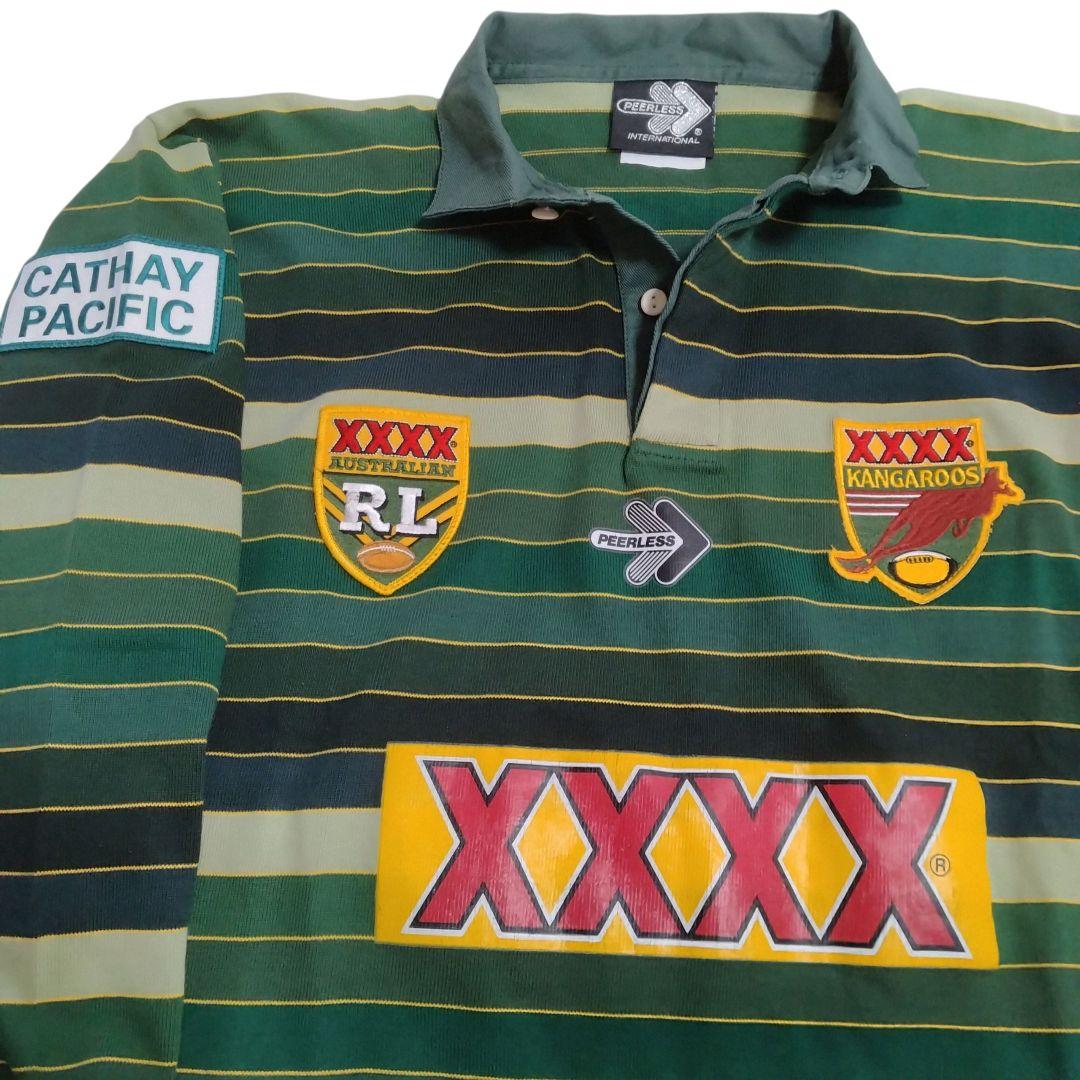 ピアレス ラガーシャツ ポロシャツ カンガルーズ ワラビーズ オーストラリア代表