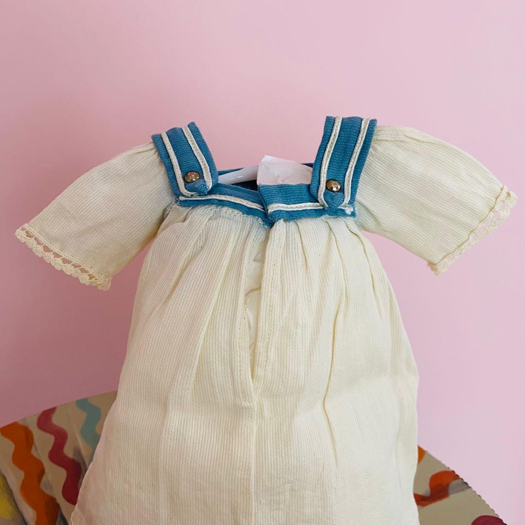 アンティークドールのセーラードレス&ハット