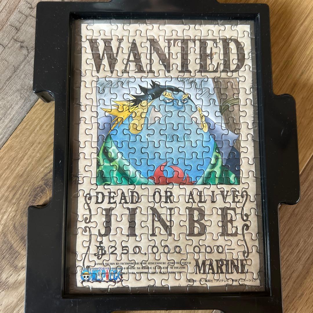 ONE PIECE ミニパズル150ピースの完成品（フレームつき）