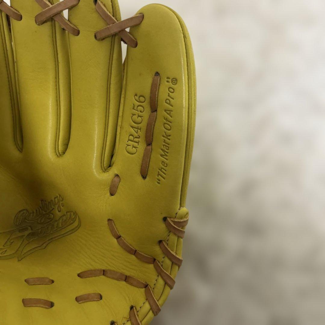 希少美品　ローリングス　軟式グローブ　gamer オールラウンド　イエロー