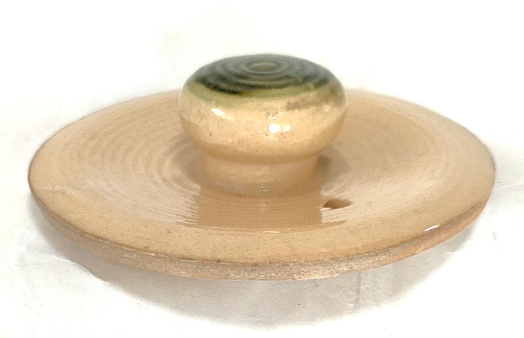 陶器 急須 梅・笹・松葉 レトロ Ae-304