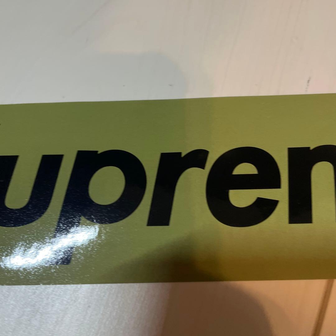 初期物 supreme box logo sticker カーキ　ステッカー