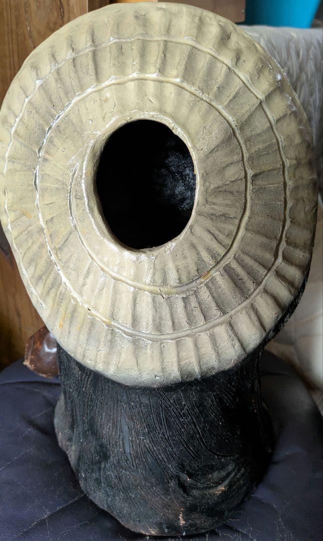 ★美品　焼物　たぬき　高さ約45㎝　狸　置物　縁起物