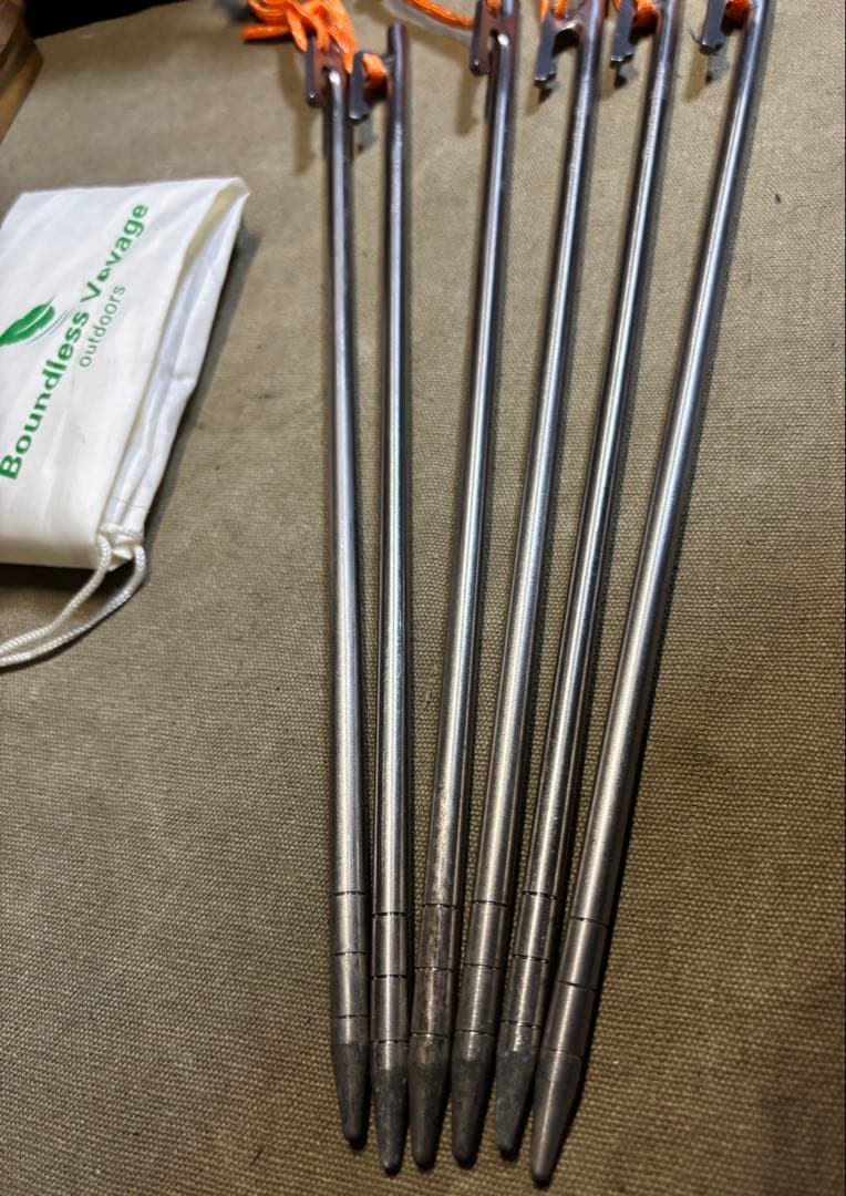 DDハンモック タープ3×3 &チタンペグ35cm6本のセット