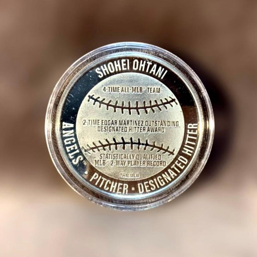 純銀　大谷翔平　2022　二刀流新記録記念メダル　WHAT A YEAR！