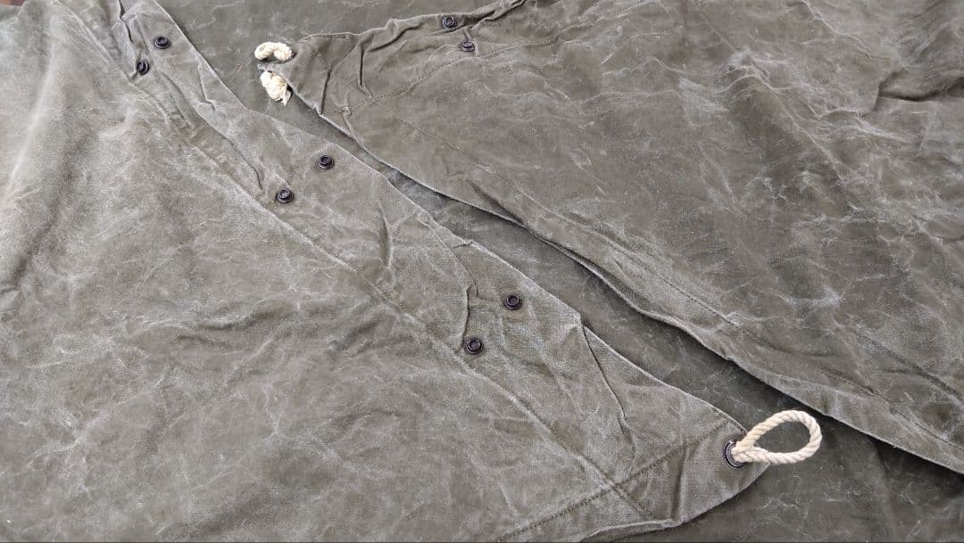 アメリカ軍 USパップテント幕のみ シェルターハーフ 軍幕①