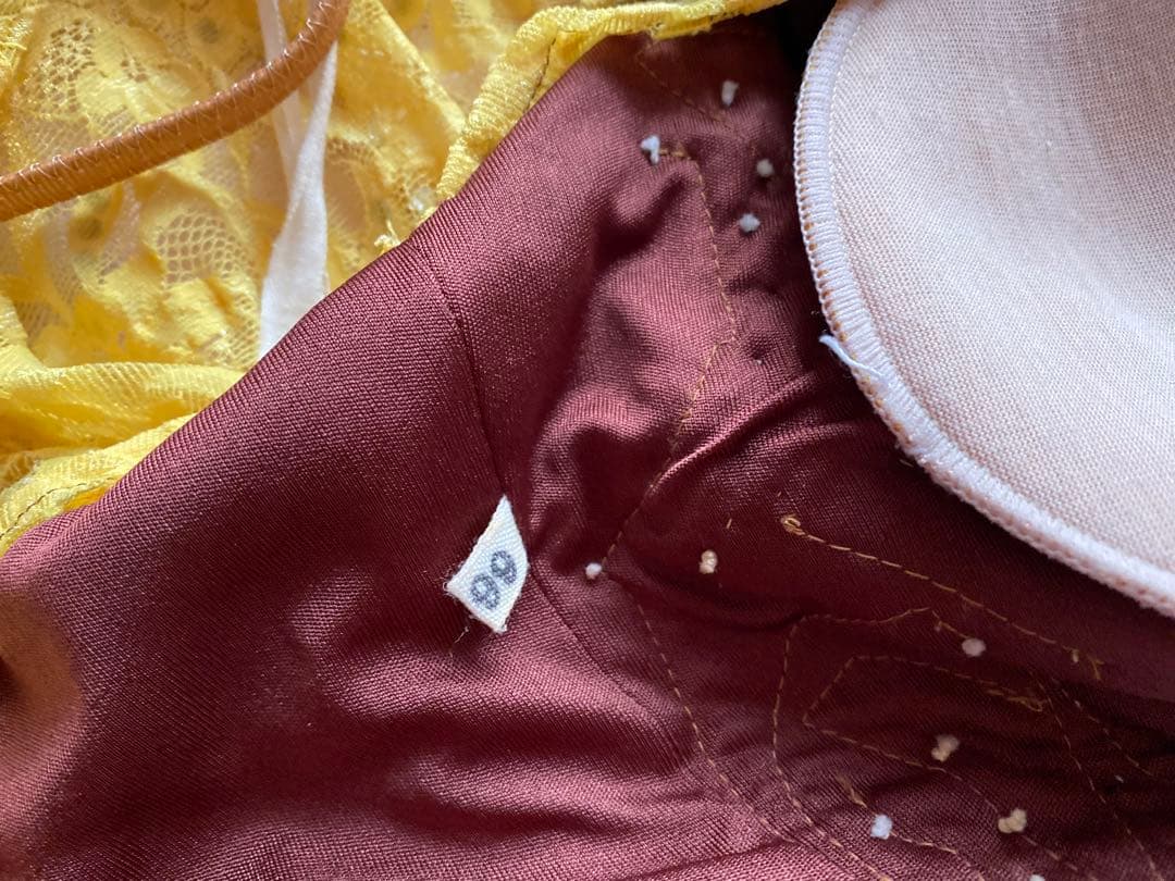 社交ダンス　デモンストレーション衣装（黄色と茶色）