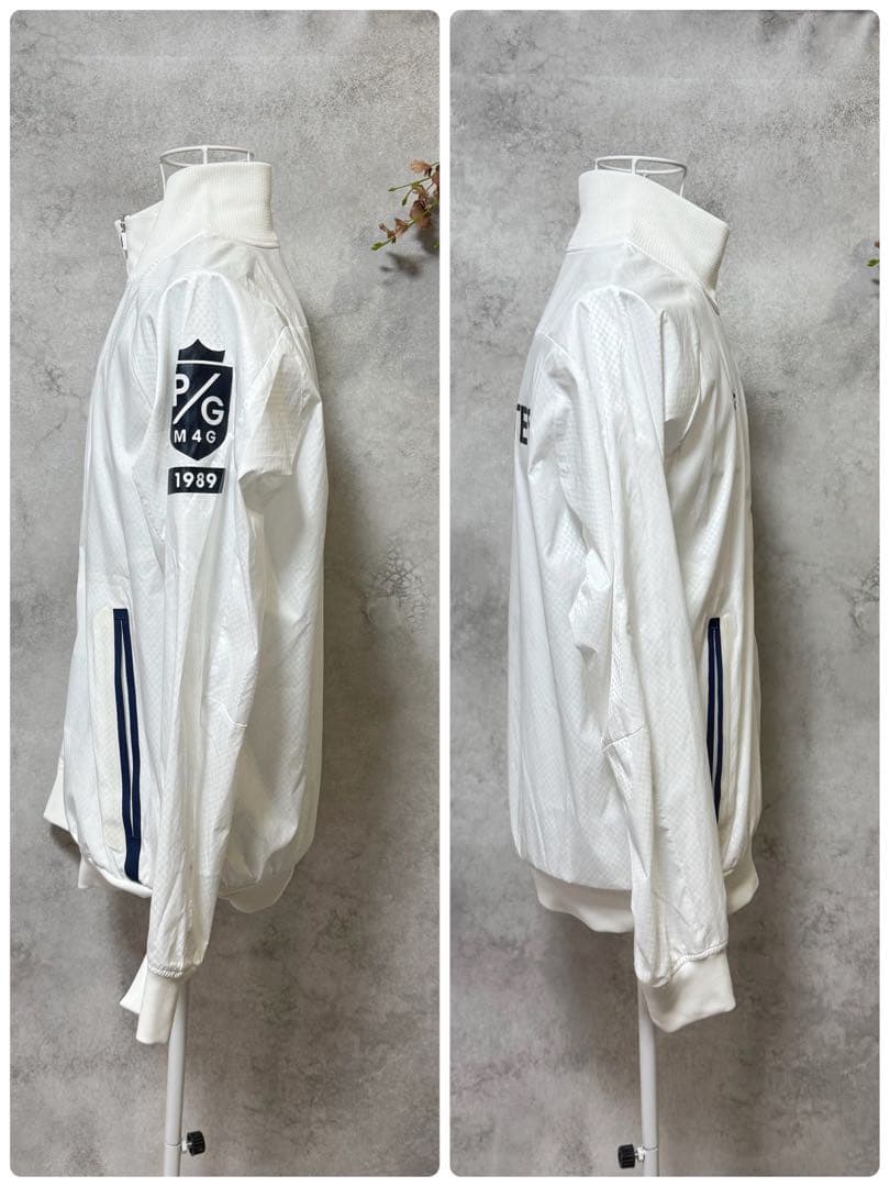 パーリーゲイツ　ナイロンジャケット　ホワイト　ゴルフウェア