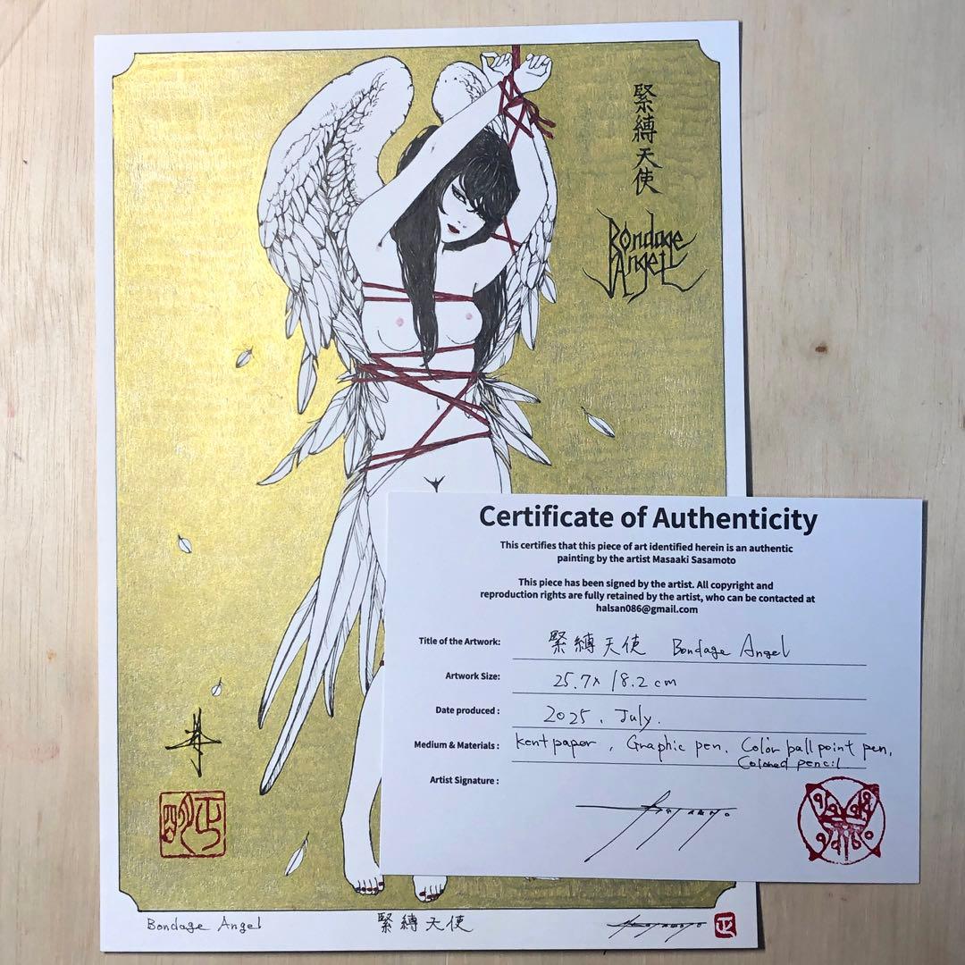 Bondage Angel 緊縛天使　【肉筆絵画】