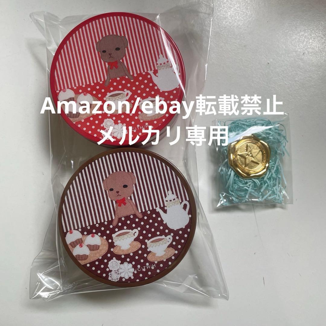 学園アリス kabott コラボ ベア 赤 ピンブローチ 缶入りブラシ