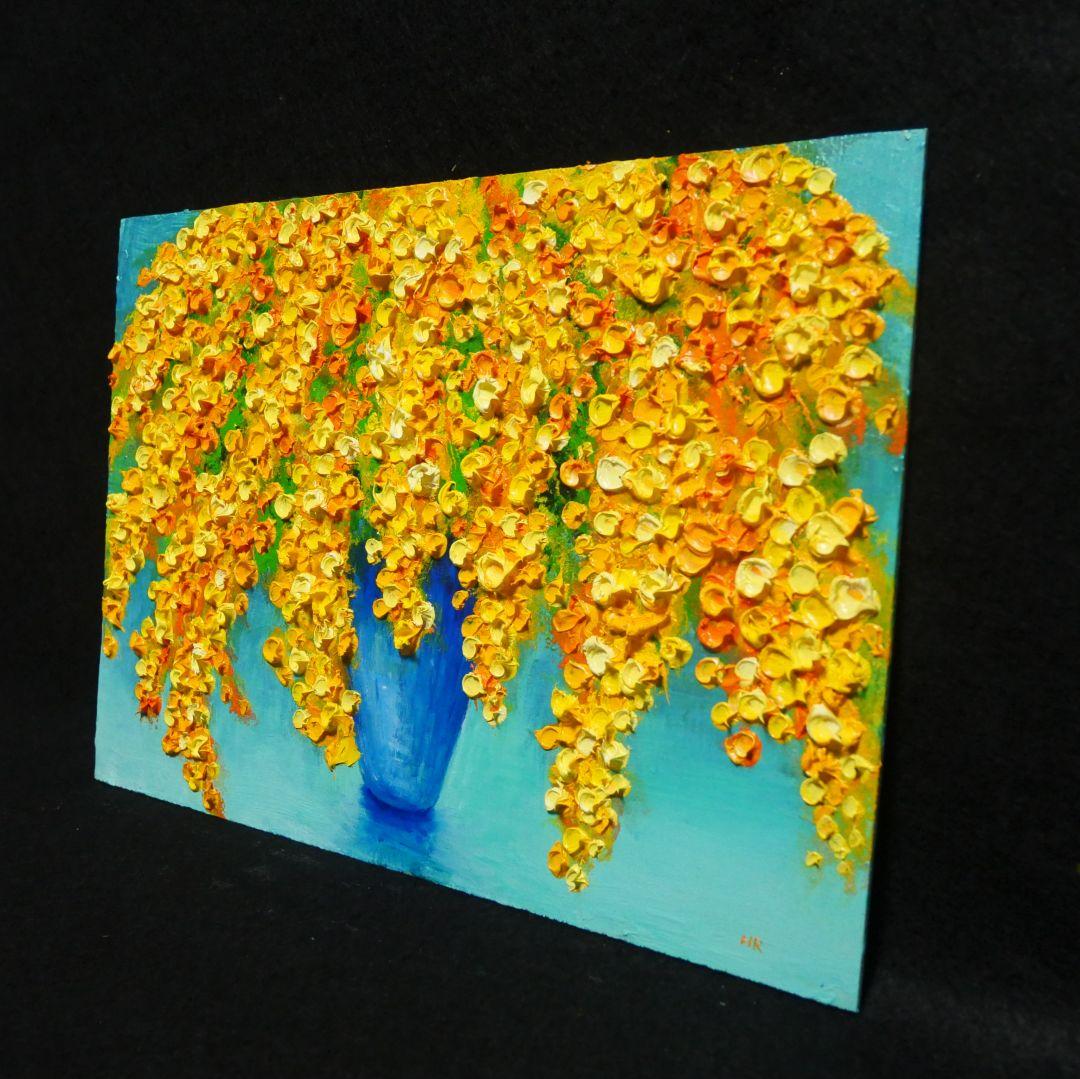 油絵 油彩 油彩画 絵 絵画【ミモザ】