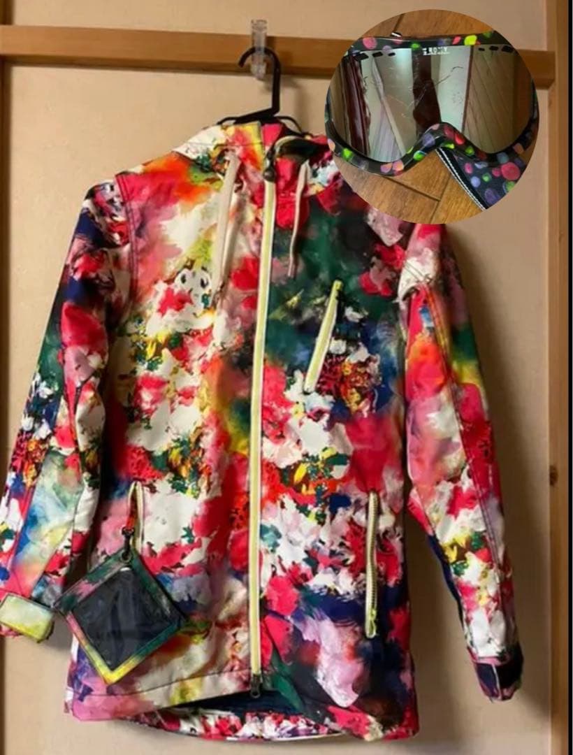 スノボーウェア上のみ とROXYゴーグルセット