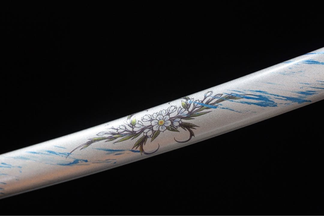 白雪 鉄鍔 日本刀 武具 鑑賞刀 居合刀 模造刀 舞踊刀