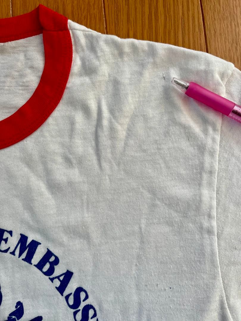 80's MADE IN U.S.A 13starリンガーTee 裾シングル