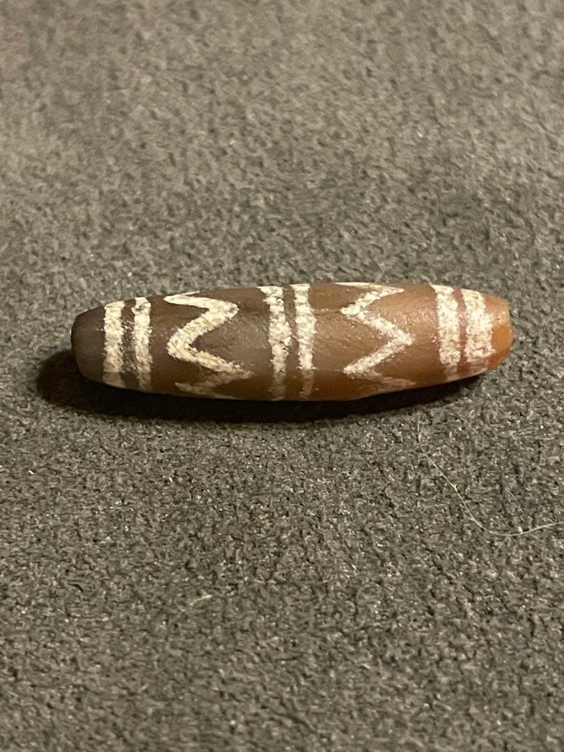 古代エッチドカーネリアン　天珠