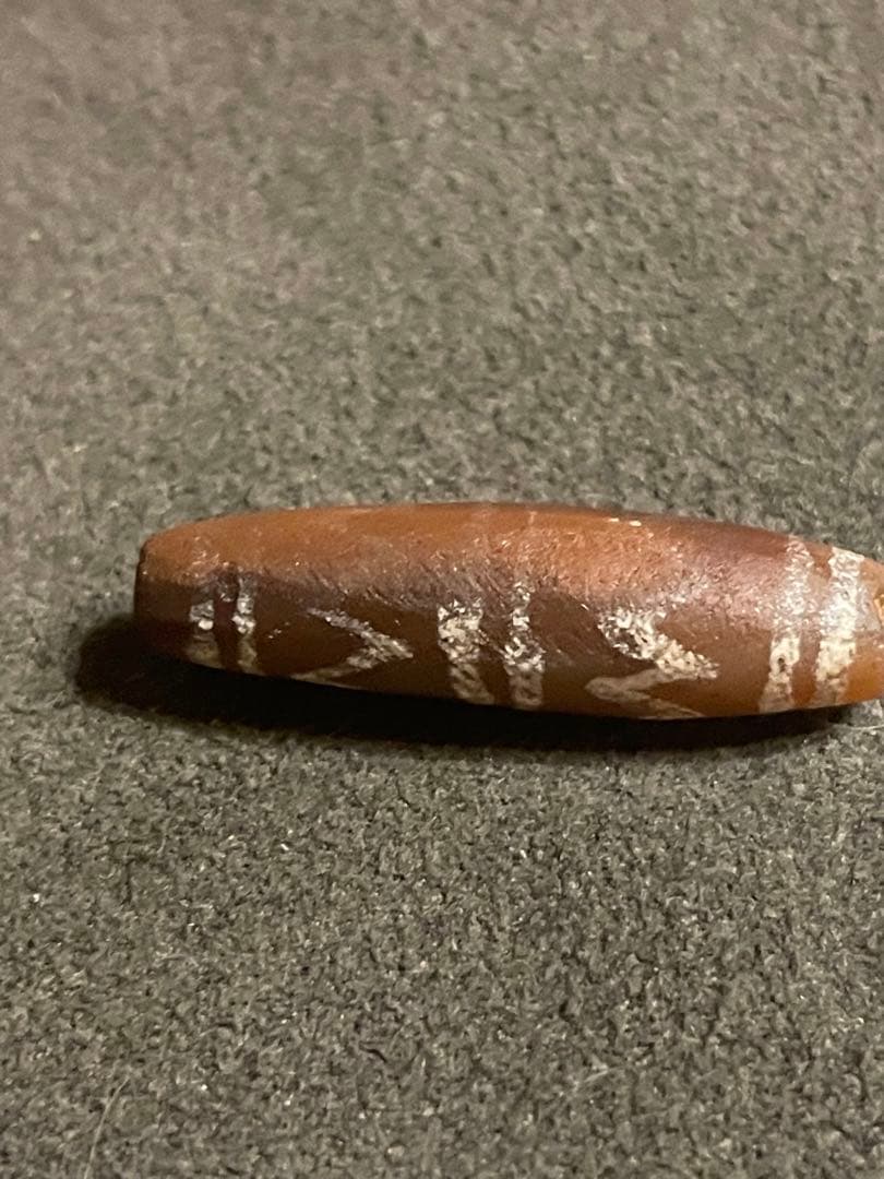 古代エッチドカーネリアン　天珠