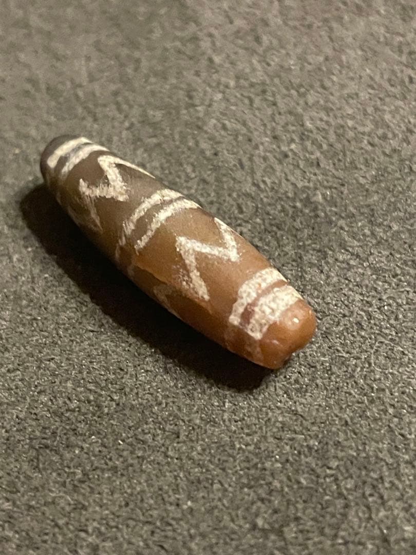 古代エッチドカーネリアン　天珠