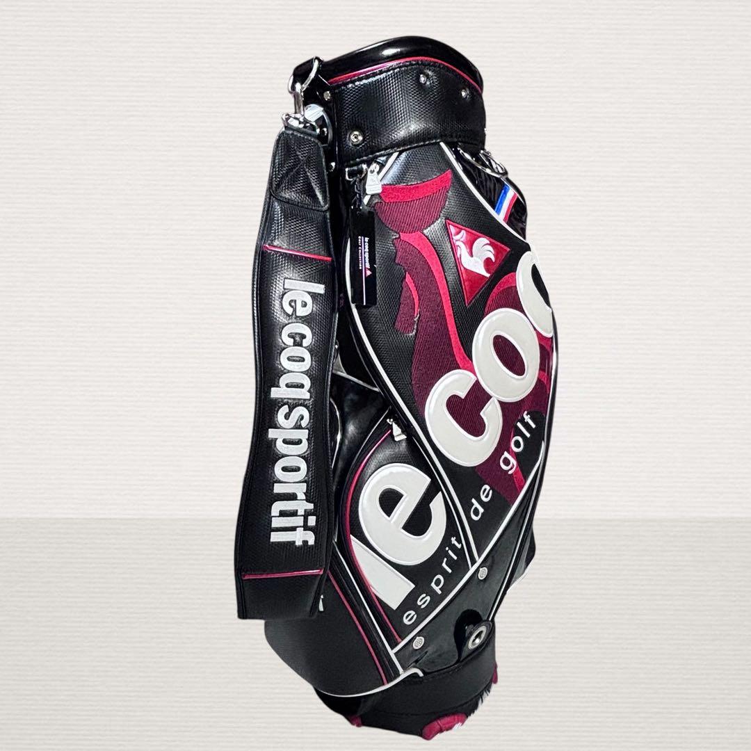 ✨美品✨ le coq sportif キャディバッグ メンズ 9型 ブラック