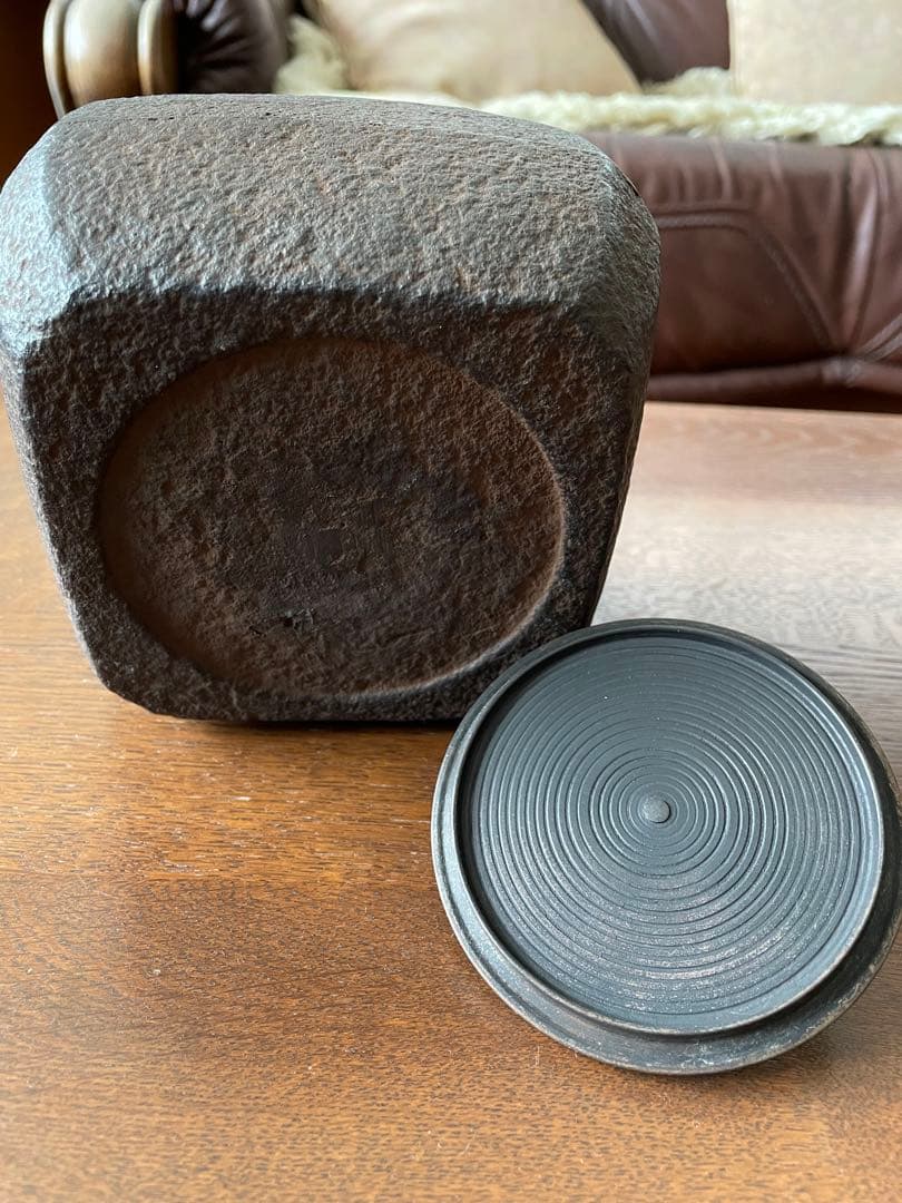 【mdk】鉄山　在銘　鉄瓶