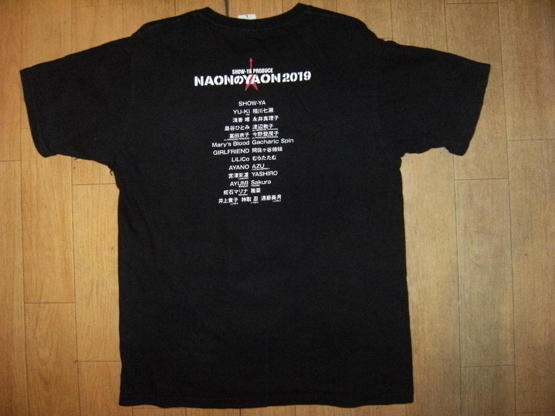 SHOW-YA プロデュース★NAONのYAON 2019年 ツアー Tシャツ