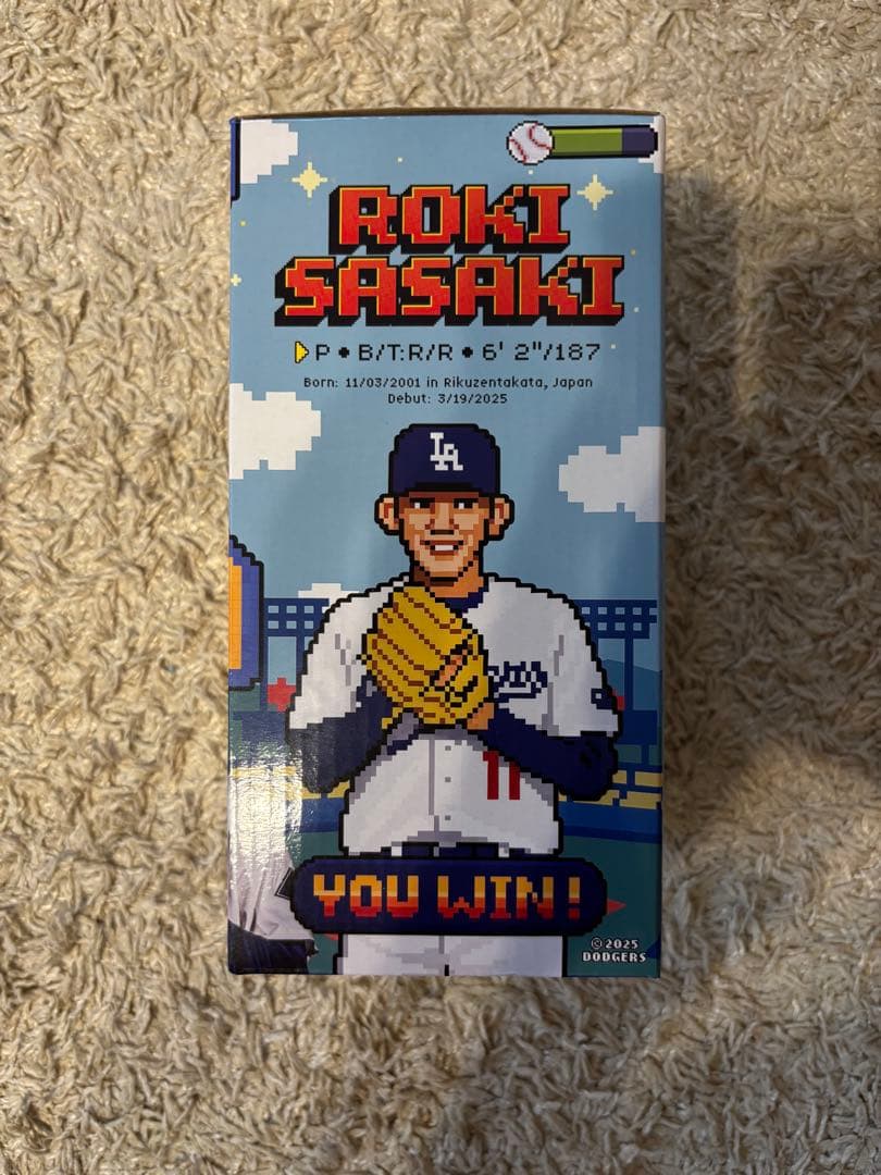 佐々木朗希　ボブルヘッド　ドジャース　フィギュア