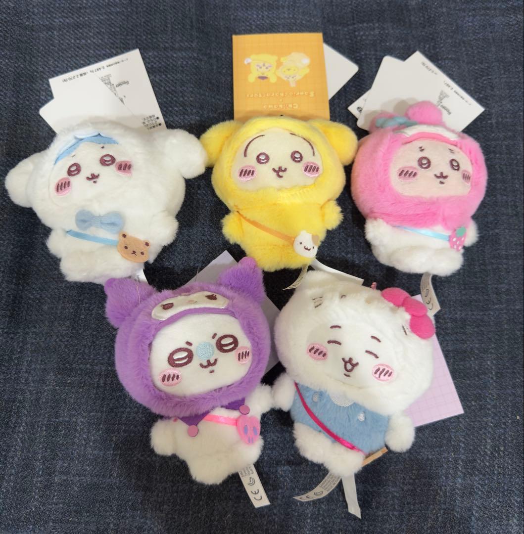 ちいかわ サンリオ マスコット ポシェット バッグ ステッカー セット