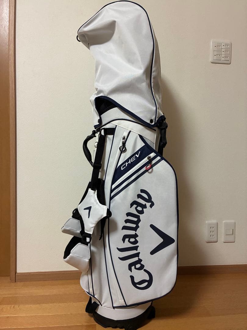 Callaway CHEV キャディバッグ ホワイト/ネイビー