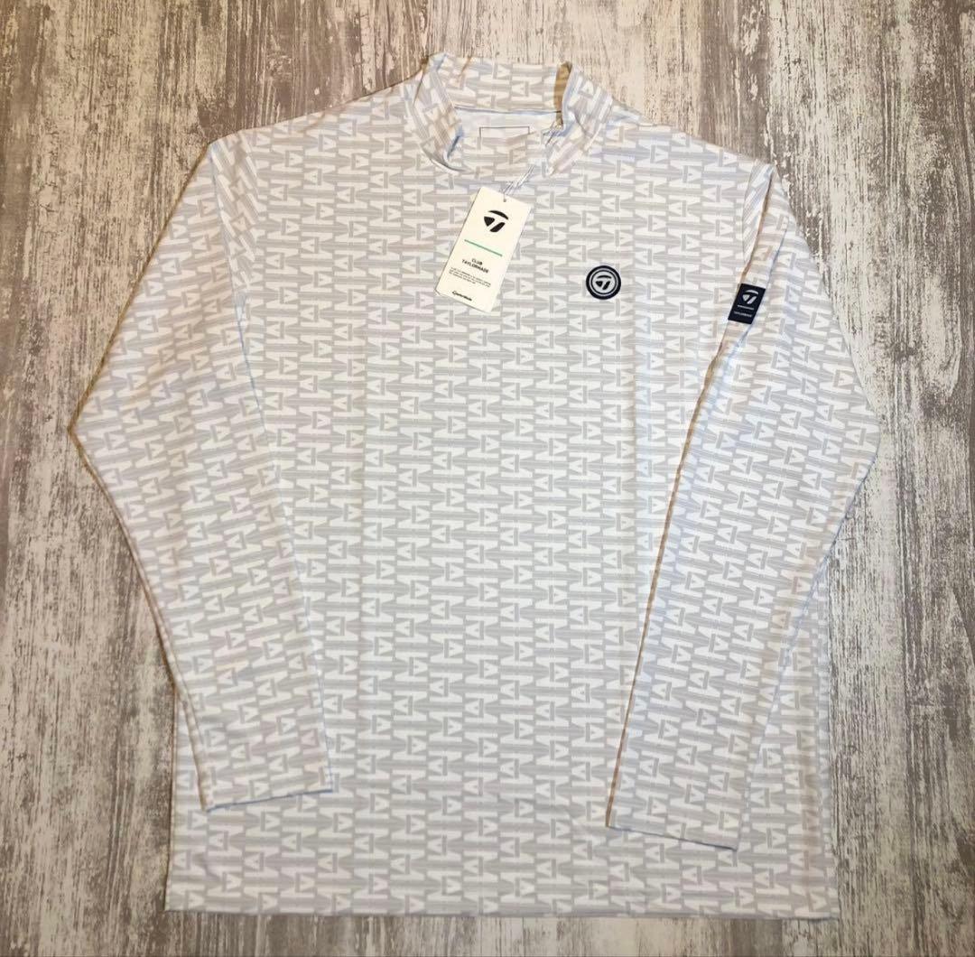 テーラーメイド　ゴルフウェア　長袖モックネック　Lサイズ　ホワイト