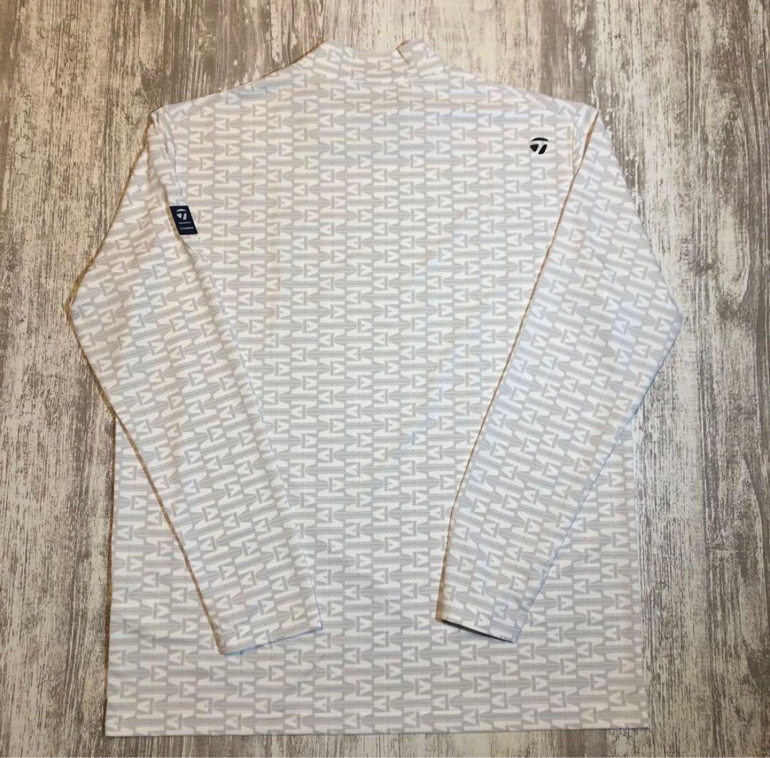 テーラーメイド　ゴルフウェア　長袖モックネック　Lサイズ　ホワイト