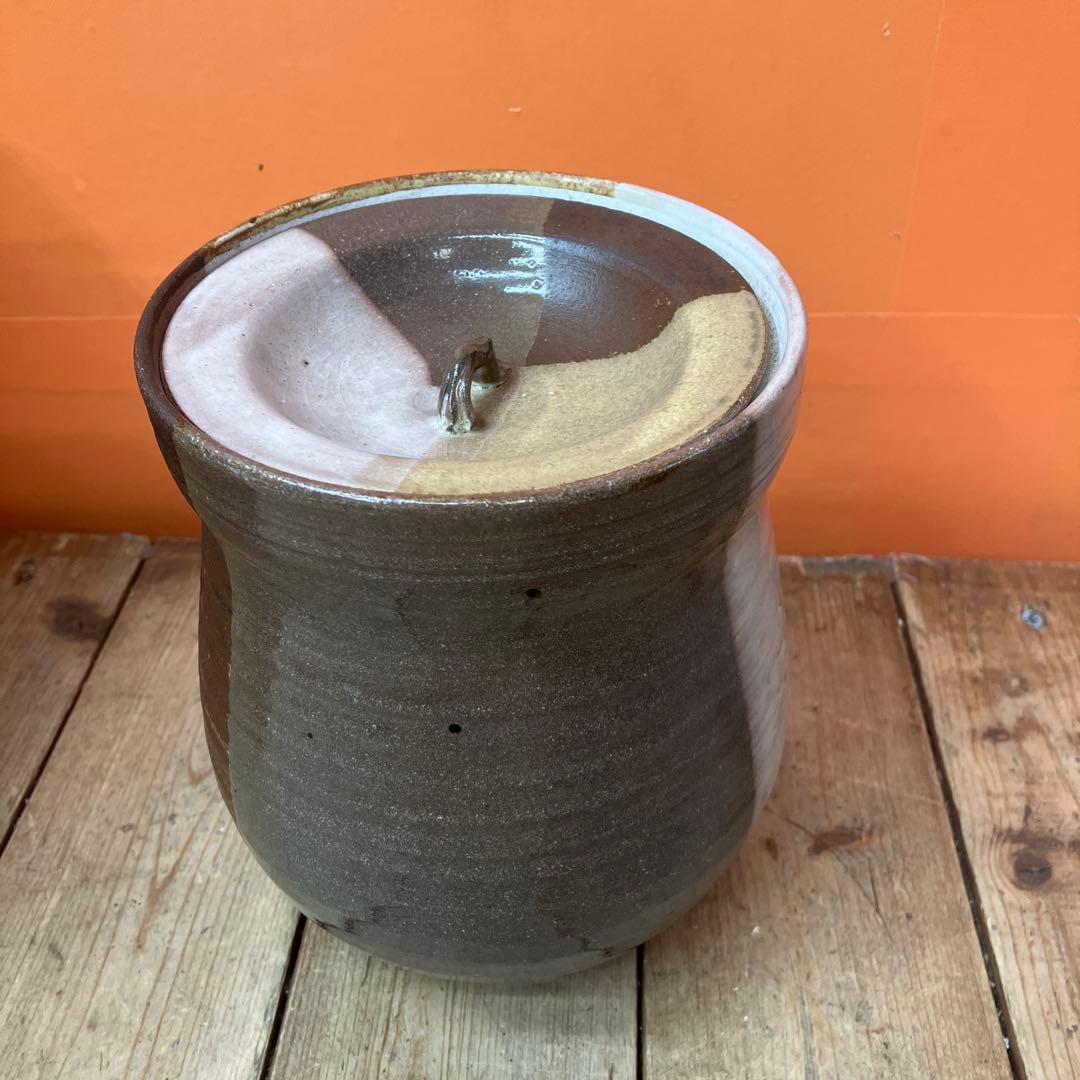 C-壁 茶道具 昇丈作 水指 茶道 陶器 陶磁器 工芸品 美術品 骨董 古道具和