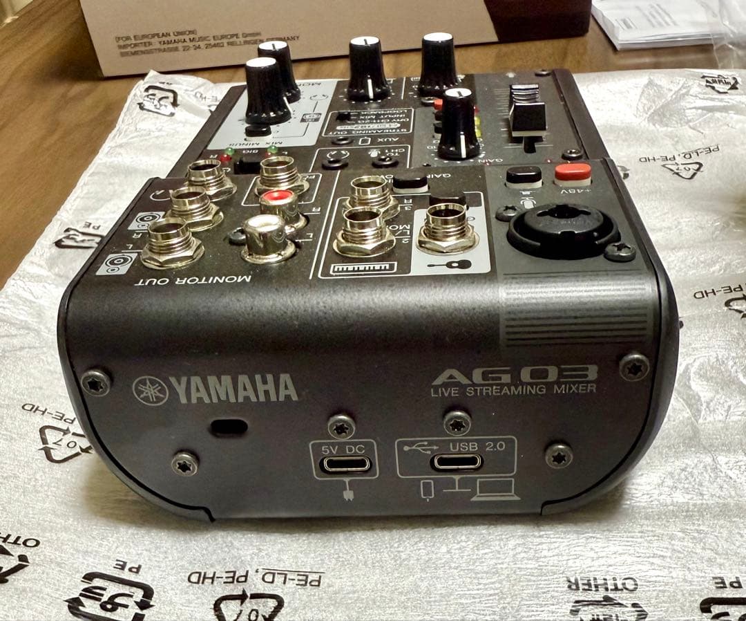 未使用、値下げ交渉大歓、YAMAHAミキサーAG03MK2、 ライブ配信セット