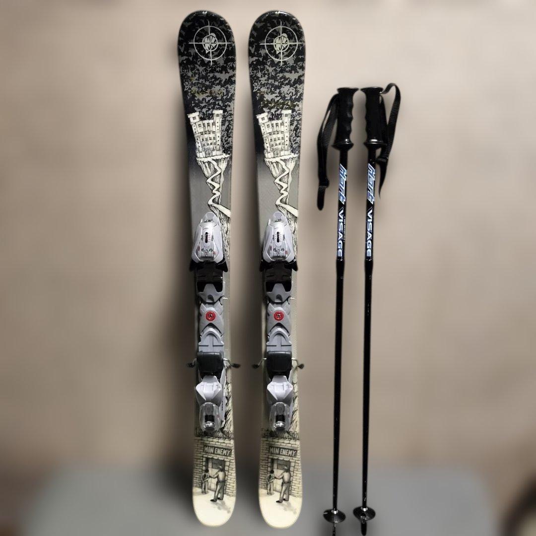 【希少 】K2 MIN ENEMY ミドルミッドスキー115cm セット
