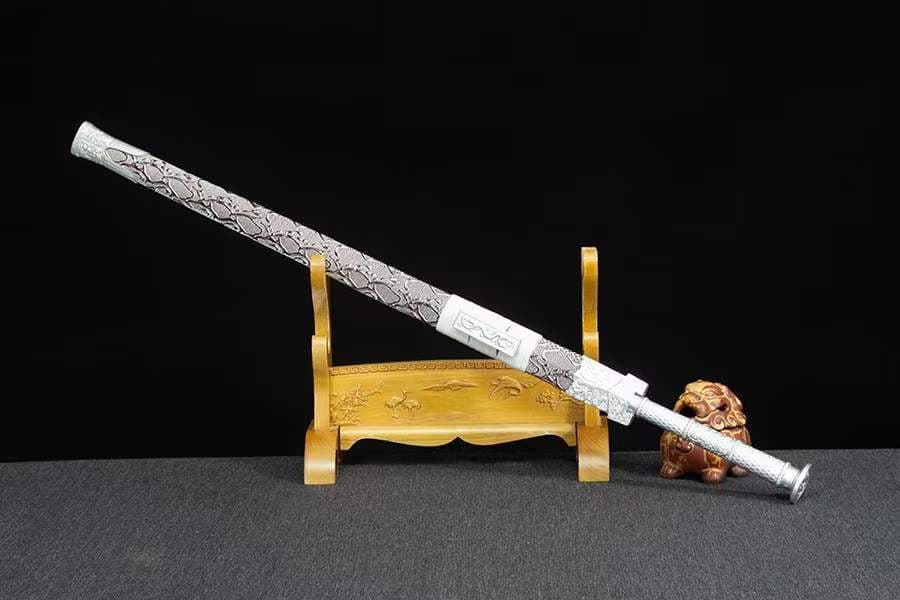 古兵器   武具　刀装具　日本刀　模造刀   居合刀 氷魂-紫閻漢剣 直刀