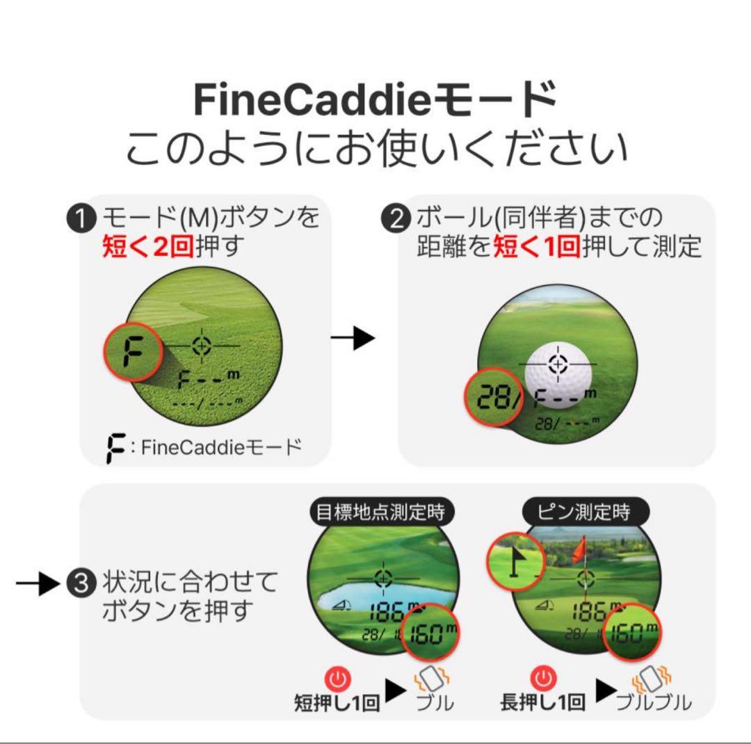 J9 mini ファインキャディ FINECADDIE ゴルフ 距離計 黒