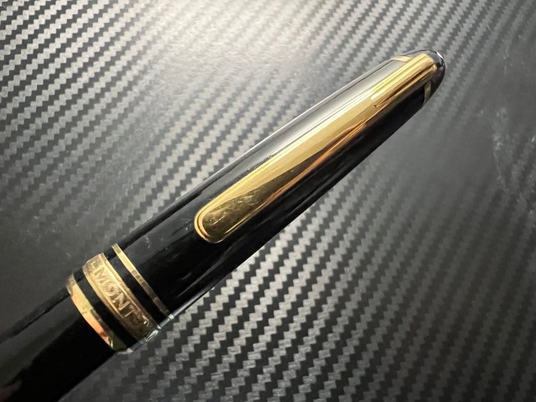 モンブラン 万年筆 美品 144 EF ブラック 全金