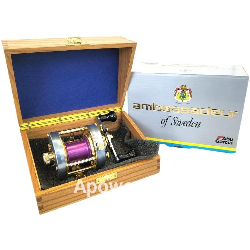 希少極上美品アブガルシア13アンバサダー5500CDL 魚屋別注 シルバーブルー