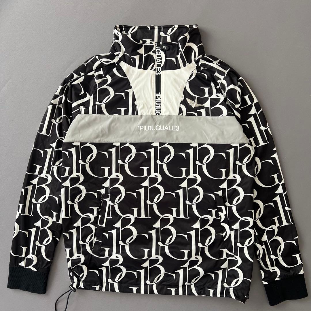 1piu1uguale3 GOLF ナイロンジャケット　総柄　ブルゾン　ゴルフ