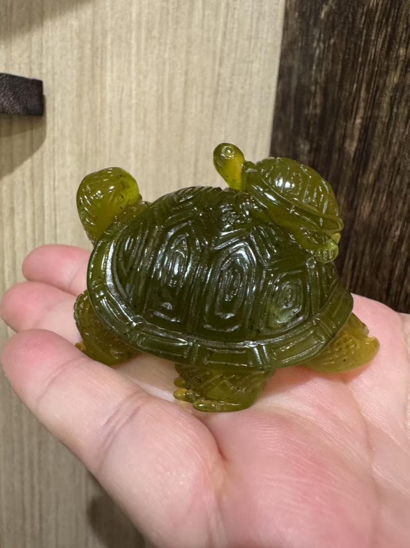 天然石・玉石製 ・亀 ・置物・ 風水・招財・長寿