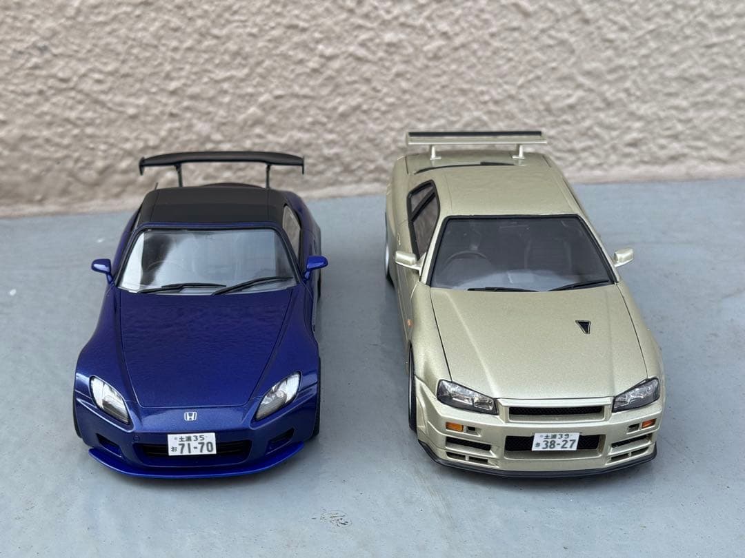 S2000 スカイラインR34 1/24プラモデル完成品 頭文字D